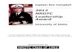 2012 NROTC Leadership Award - Gemut.com · 2018-12-30 · September 2011 Captain Don Campbell 2012 NROTC Leadership Award University of Idaho If your actions inspire others to dream