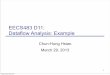 EECS483 D11: Dataflow Analysis: Example · EECS483 D11: Dataflow Analysis: Example Chun-Hung Hsiao March 29, 2013 1 Friday, March 29, 2013