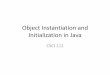 Object Instantiation and Initialization in Java · Driver Java Code What Happens? 1. A new Student object (instance of the Student class) is created in memory with the default instance