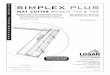 SIMPLEX PLUS PROFESSIONAL SERIES and bevel cutting heads · 2016-02-05 · SIMPLEX PLUS MAT CUTTER MODELS 750 & 760 750 Simplex Plus - 40” Laminated Cutting Board with Mat Guide