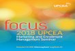 focus - UPCEAconferences.upcea.edu/marketing18/2018 UPCEA Marketing... · 2019-05-10 · & Recruitment Strategy x New Online Programs—Too Hot, Too Cold, and Just Right x Program