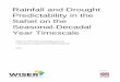 Rainfall and Drought Predictability in the Sahel on the ... · It emphasizes the basis, challenges and potential for product development based on the emerging new capacity of decadal