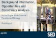 Background Information, Opportunities and Constraints Analysis · 1 July 2019 Background Information, Opportunities and Constraints Analysis for the Moyne Shire Economic Development