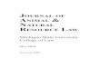 Journal of animal natural resource law Animal & Natur… · daVId faVre, ChaIr reBeCCa J. huss peTer sanKoff sTeVen M. WIse. Journal of animal & natural resource law Vol. XiV 2018