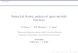 Numerical Fourier analysis of quasi--periodic functions · Fourier analysis Numerical Fourier analysis of quasi–periodic functions G. Gómez,1 J.M. Mondelo2 C. Simó1 1Departament