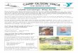 Volume LIV A Newsletter for the Camp Olson Family Spring ... · Volume LIV A Newsletter for the Camp Olson Family Spring 2016 A C C A M P O LSO N Y M THE BIRCH LOG Now is when we