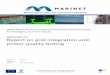 Report on grid integration and power quality testing · D4.3 Report on grid integration and power quality testing Rev. 2, 31-Mar-2014 Page 2 of 31 ABOUT MARINET MARINET (Marine Renewables