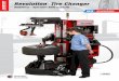 Revolution Tire Changer · % Automatic procedure protects rim and tire % All rim contact, or near rim contact, is plastic n o i t i Pso Safety % Operator stands back and lets machine