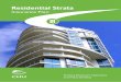 Residential Strata - Honan€¦ · a specialist strata and community title insurance intermediary and holds an Australian Financial Services licence (AFS Licence No: 243261) to issue