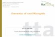 Economics of rural Microgrids - IOREC€¦ · • Independent consultants in distributed renewable energy • Consultancy, engineering, research, project management, social aspects,