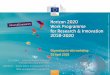 Copernicus in-situ workshop 25 April 2018 · Copernicus in-situ workshop 25 April 2018. SPACE RESEARCH IN HORIZON 2020. ... • SC7 - Secure societies –Protecting freedom and Security