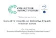 Collective Insights on Collective Impact: Webinar Series€¦ · An Initiative of FSG and Aspen Institute Forum for Community Solutions Please Join Us On These Upcoming Webinars!