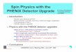 Spin Physics with the PHENIX Detector Upgrade M. Grosse ... · June 20th Physics with the PHENIX Detector Upgrades 3 Physics Goals determine first moment of the spin dependent gluon