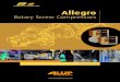 DS-Alup Screw Compressors Allegro 8-14 brochure en 1 2016 1 · The Allegro 8-14 is available floor-mounted, tank-mounted and tank-mounted with dryer. Air receiver capacities are 270