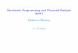 Stochastic Programming and Financial Analysis IE447 ...coral.ie.lehigh.edu/~ted/files/ie447/lectures/MidTermReview.pdf · Linear Programming Models: Portfolio Dedication Deﬁnition