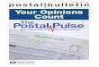 Postal Bulletin 22549 (July 2, 2020). EYour Opinion Counts ... · 2. View the Fee Group field on the Edit Facility Informa-tion page. — Retail Operations, Retail and Customer Service