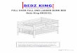 Bedz King Assembly Instructions | BK981EL | Full over Full ......the guardrails. Do not allow children under 6 years of age to use the upper bunk. Prohibit more than one person on