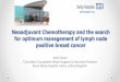 Neoadjuvant Chemotherapy and the search for optimum … of England BC Symposium Amit... · 2020-03-16 · Amit Goyal Consultant Oncoplastic Breast Surgeon & Associate Professor Royal