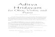 Aditya Hridayam - Bill Robinson€¦ · Aditya Hridayam . for Oboe, Violin, and Piano . May 14—August 10, 2006 Duration: about 17' 20" On March 31, 2006, there was a concert of