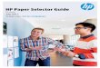 HP Paper Selector Guide - Presentation Paper 120g, Matte HP Brochure Paper 180g, Glossy HP Brochure