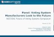 Panel: Voting System Manufacturers Look to the Future · DESI - SOE Presentation-NIST/EAC Future of Voting Systems Symposium – February 26-28, 2013 Author: SOE Software Subject: