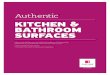 KITCHEN & BATHROOM SURFACES - Grantech Granite KITCHEN & BATHROOM SURFACES ... between worktop and sink