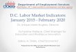 D.C. Labor Market Indicators: January 2015 - …...Department of Employment Services Washington, DC’s lead workforce development and labor agency 4 7.4 6.4 6.0 5.8 5.4 5.2 5.2 5
