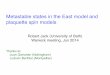 Metastable states in the East model and plaquette spin models · 2014-06-16 · Metastable states in the East model and plaquette spin models Robert Jack (University of Bath) 