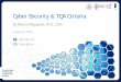 Cyber Security & TQA Criteria - FTPI · 2020-01-14 · 1 Cyber Security & TQA Criteria By Athisarn Wayuparb, Ph.D., CISA January 16, 2020 089-109-7113 Line: athisarn