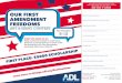OUR FIRST AMENDMENT FREEDOMS · OUR FIRST AMENDMENT FREEDOMS ART & ESSAY CONTEST For Grades 6-12 WHAT YOU NEED TO DO Using a personal example or experience, describe or portray how