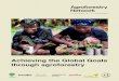 Achieving the Global Goals through agroforestry · 2018-09-30 · allowing species to migrate across landscapes which is important for their survival. 5. Agroforestry can strengthen