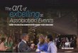 The artof at Association Events - NZICC · creating an event that will engage, educate and provide networking opportunities for members. Some of the topics covered include: ... provide