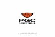 WELCOME BOOKLET - PGC Basketball€¦ · welcome the opportunity to overcome shyness or nervousness and stretch yourself. Introduce yourself to others and find out where they’re