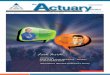VOL. VI • ISSUE 4 APRIL 2014 ISSUE 20X(1)S(0lvekz45hymv...The tariff rates for advertisement in the Actuary India are as under: Back Page colour ` 35,000/- Full page colour ` 30,000/-