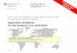 Application Guidelines for the Academic Year 2018-2019 · Application Guidelines for Swiss Government Excellence Scholarships | Academic Year 2018-2019 | 5 Preconditions Research