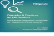 Principles & Practices for Mathematics...3 Introduction Decades of research corroborate the importance of mathematics to academic and career success (National Commission on Excellence