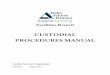 CUSTODIAL PROCEDURES MANUAL - Facilities Branch · 2018-04-12 · Custodial Services Task Manual Access and Security Facility Services is responsible for the routine closing and security