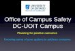 Office of Campus Safety/DC-UOIT · 2020-04-20 · Office of Campus Safety (OCS) OCS - Room 1210 - Simcoe Building • Director (Tom Lynch)Manager, Public Safety & Security, (Scott
