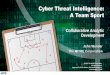 Cyber Threat Intelligence: A Team Sport...ATT&CK is grounded in empirical data from cyber incidents Persistence Privilege Escalation Defense Evasion Credential Access Discovery Lateral