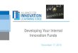 Developing Your Internal Innovation Funds Funds.pdf · Innovation Academy Innovation Lab Innovation Fund Digital Inclusion Institutionalize Idea Life Cycle in municipal government