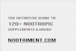 1 2 0 + N O O T R O P I C S P a g e - Nootriment Guide.pdf · Racetams Racetams are the founding class of Nootropics, based on derivatives of Piracetam. In addition to this archetype,