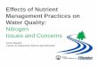 Effects of Nutrient Management Practices on Water Quality• Nutrient management is a first step that allows us to stabilize nitrate concentrations in groundwater • May take years