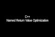 C++ Named Return Value Optimization · void create( buffer< vector >* ret) {vector castor(1000); new(ret) vector(castor);} pushq %rbx subq $32,