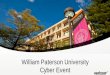 William Patterson University Cyber Event William Paterson ... · IFF(Identify Friend or Foe) Confidential and proprietary materials for authorized Verizon personnel and outside agencies