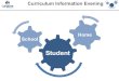 Student Home Curriculum Information Evening · KS3 Curriculum Reformed Key stage 3 • The KS3 curriculum was signiﬁcantly revised in order to prepare our students for the changes