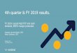 4th quarter & FY 2019 results. reports/2019/sli… · Q4 and FY 2019: performing today, preparing for tomorrow. ROW up 9% successful digital progress leading enterprise strategy Q4