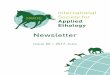 Newsletter - Ethology Newsletter No 50 June 20… · Birte L. Nielsen / President of the ISAE / Paris, June 2017 . 4 ISAE Council News Membership Renewals The renewal period for 2017-2018