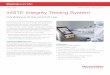 Thermo Scientific inSITE Integrity Testing System Data Sheet...Features and benefi ts • Inﬂ ation procedure for BPC tank loading—the infl ation cycle assists the operator in