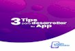 3Tips - Apps por Colombia · Diseño am igable El últim o paso es definir el diseño de tu app, recuerda que la apariencia sí im porta. Un diseño atractivo transm ite m ás confianza