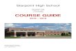 FAX: COURSE GUIDE - Starpoint Central School District€¦ · Starpoint High School 4363 Mapleton Road Lockport, NY 14094 716.210.2333 FAX: 716.210.2303 COURSE GUIDE ... receive a